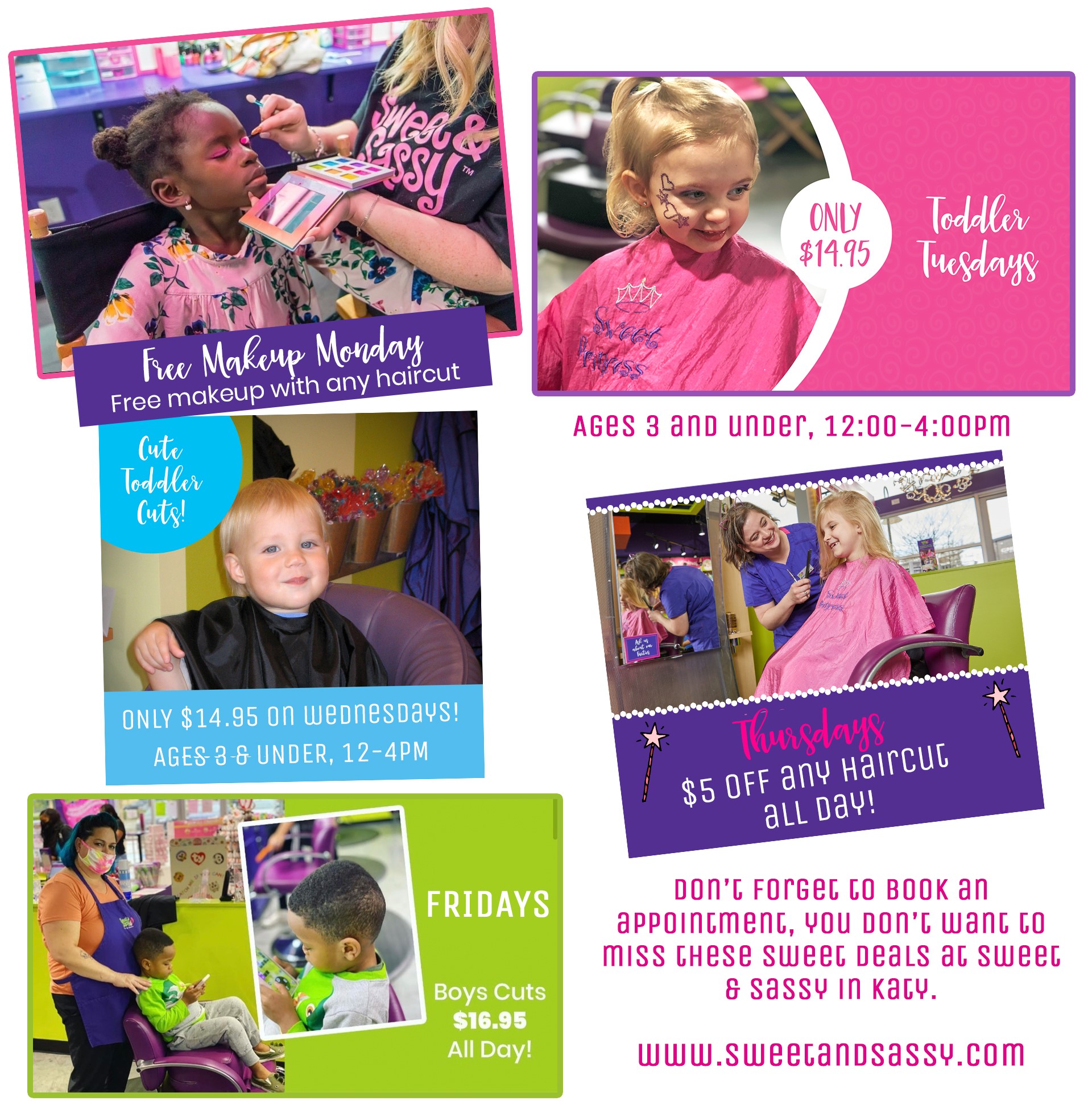 Current kids events at Sweet & Sassy of Katy